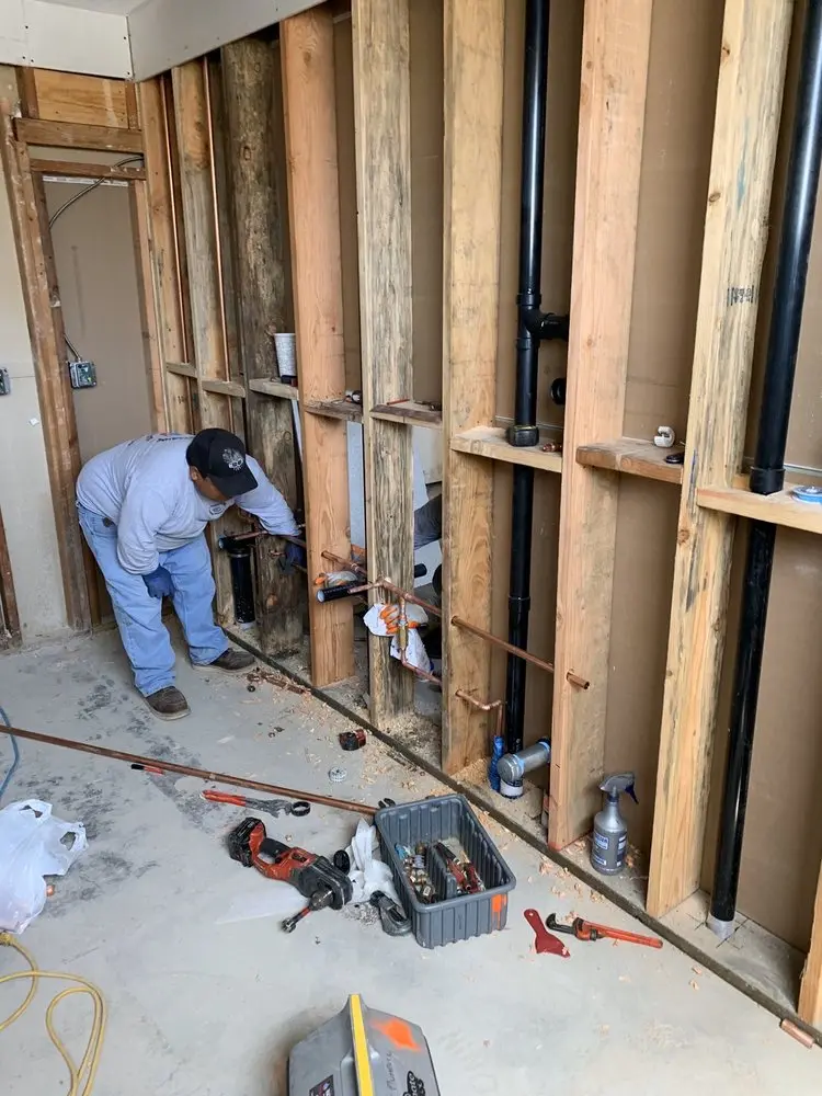 Commercial rough-in plumbing for Gas Line Repair in Savage